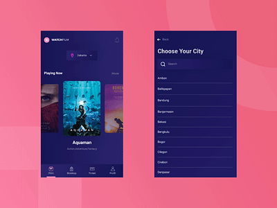 App About Purchasing Film Ticket app debut dribbble film icon mobile app ticket booking ui uiux welovedesign