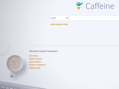 Internal Tool Search Screenshot coffee search