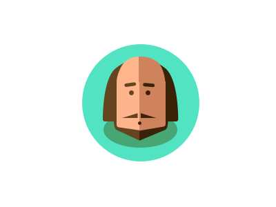 Shakespearepng avatar flat icon shakespeare