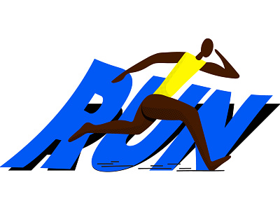 RUN : illustration animation art artwork graphic art graphic deisgn illust illustration
