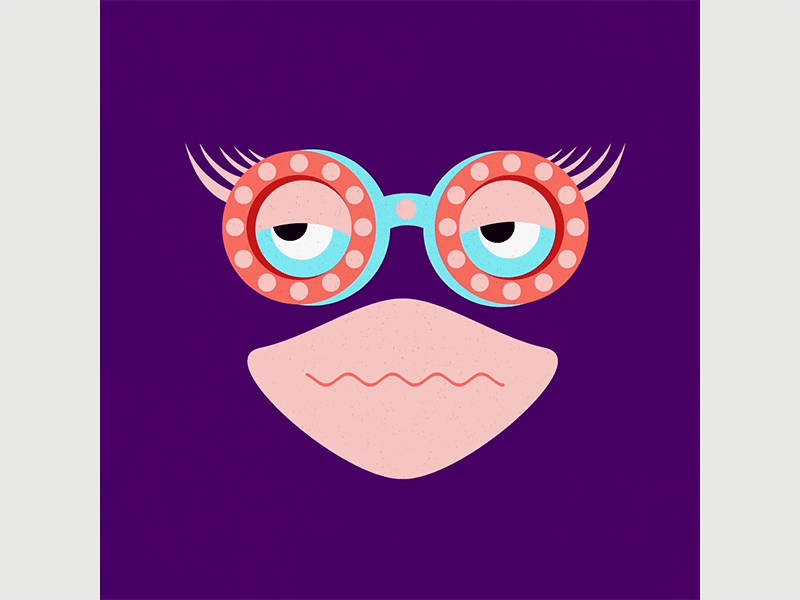 FACE MAKERS CLUB : A-choo! animation art artwork gfx gfxmob gif graphic art graphic deisgn illust illustration motiongraphics