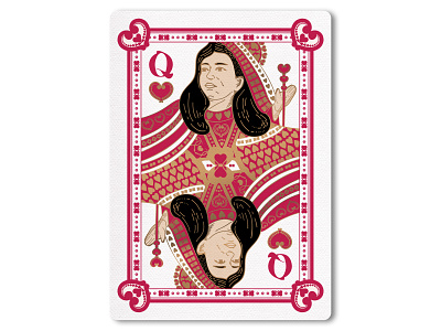 44A Trump card / Heart Q