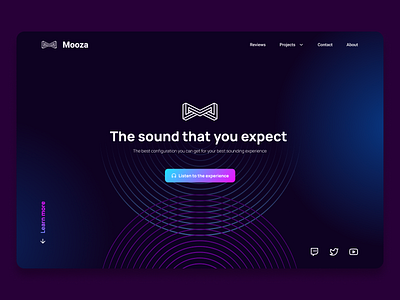 Sound App Landing Page