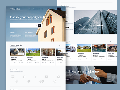 Professional Real Estate Website app branding cool designs creative design landing page design logo minimalist design real estate ui user experience user interface design ux website ui