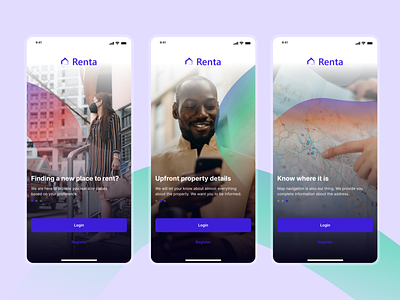 Renta Onboarding Screens