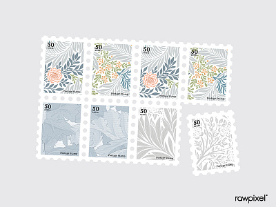 Botanica Stamps Set