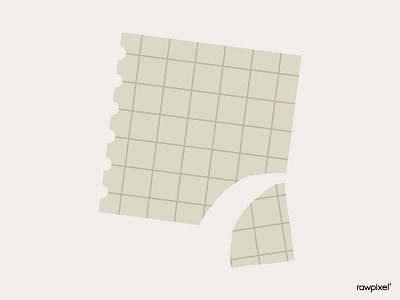 Torn green grid notepaper