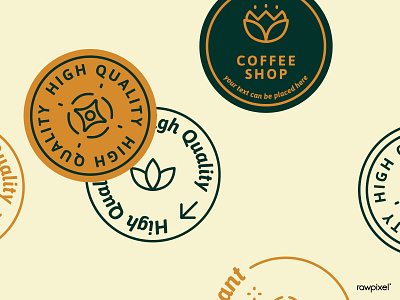 Cafe Logo badge brand branding business cafe cafe logo coffee coffee label coffee logo logotype wording