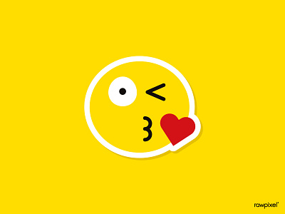 Wink Emoji avatar blowing kiss emoji emoticon emotion expression kiss wink