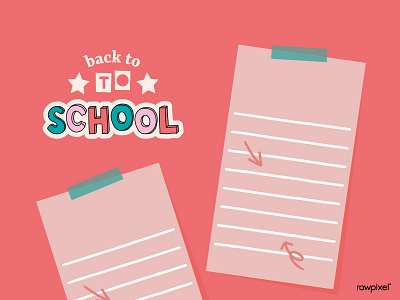 Back to School Notepaper back to school background college note school