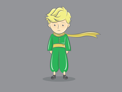 Little Prince book character chibi comic illustration movies pop culture vector