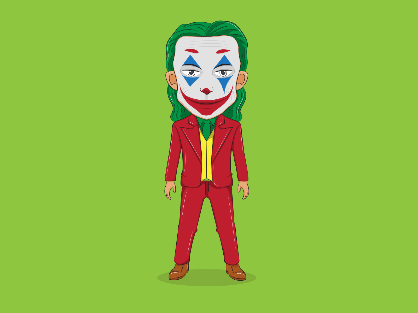 joker character chibi comic dc comics design hero illustration joker pop culture vector