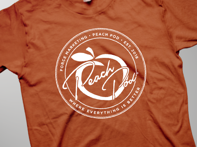 Peach Pod Tshirt Design