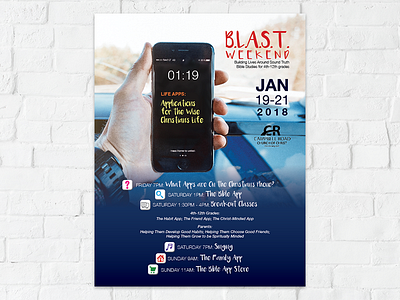 Youth Weekend Flyer advertisement design flyer graphic design lecture print study