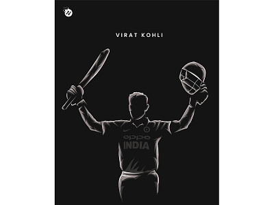 Virat Kohli . Shade art vector Illustration cricket drawing icon illustration indiancricket kingkohli msdhoni shade art vector viratians viratkohli viratkohlifc