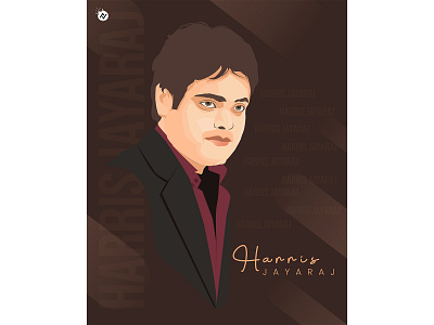 Harris jayaraj . Vector art illustration