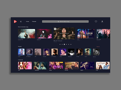 Musica . Web Application . UI Design