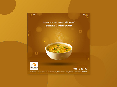 Creatives . Sweet corn soup creatives design fashion food graphic graphicdesign poster poster design