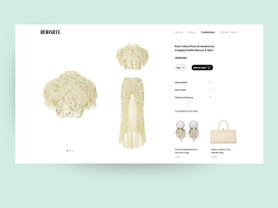 Rodarte - UI design minimal rodarte shop shopping simple tbilisi ui uidesign web webdesign