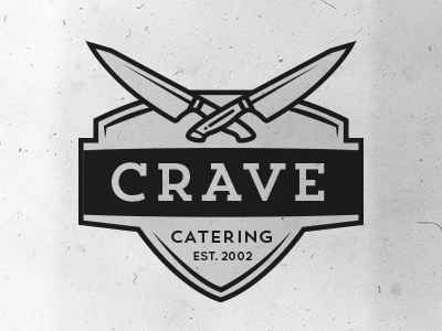 Crave Catering Logo Concepts v.2 catering crave cutlery illustration knives logo