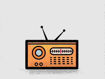 Lo Fi Radio illustration lo fi nostalgia orange radio