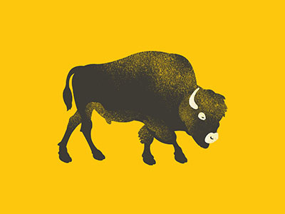 Bison | 365 Animals 365 animals animals bison buffalo illustration series