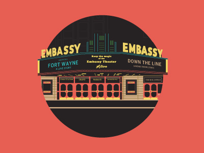 Embassy Theater embassy fort wayne illustration theater