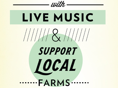 Support Local design poster print design typography