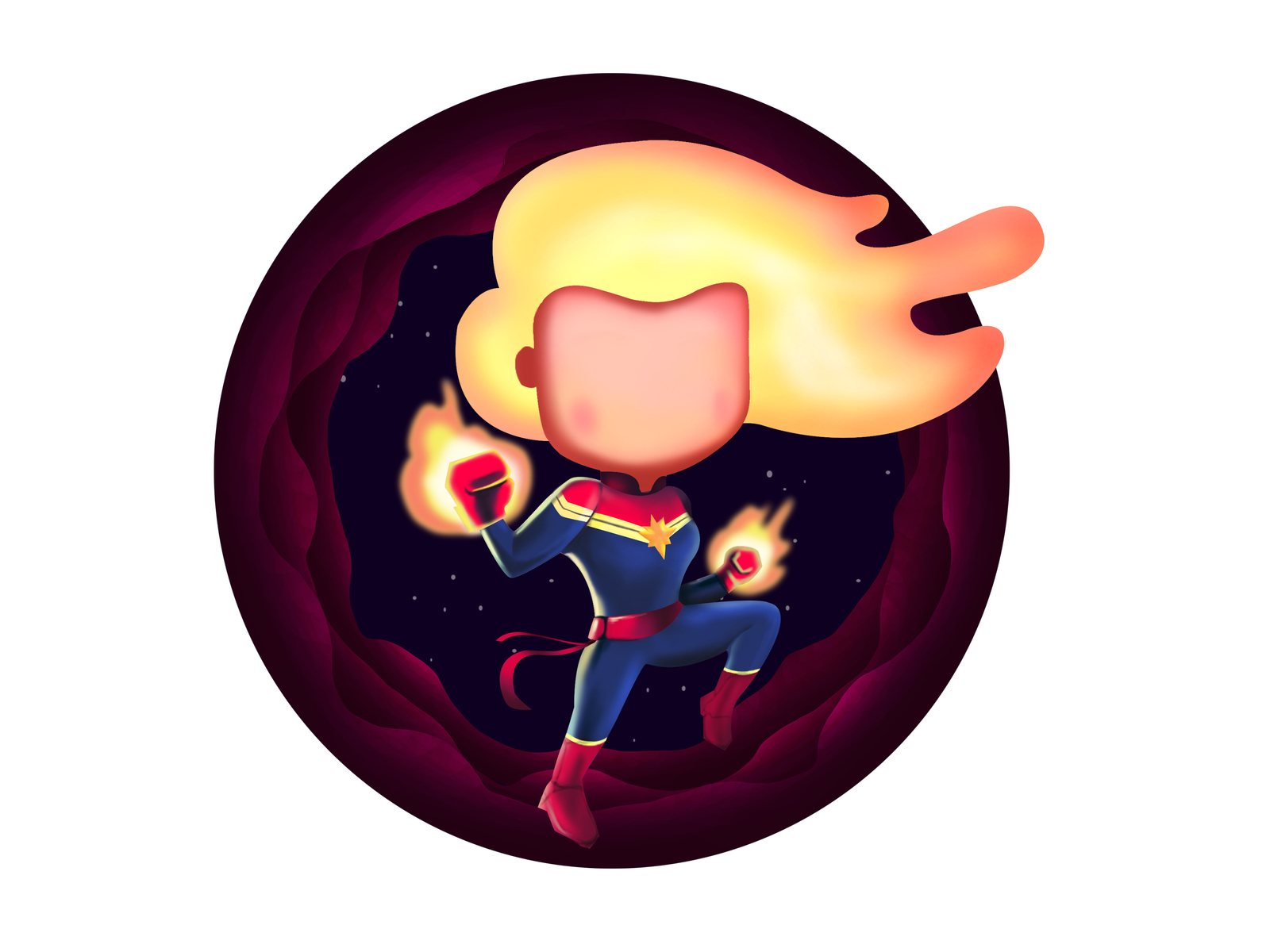 Captain Marvel Illustration | Women's Day Special By Irfanul Rahman On ...