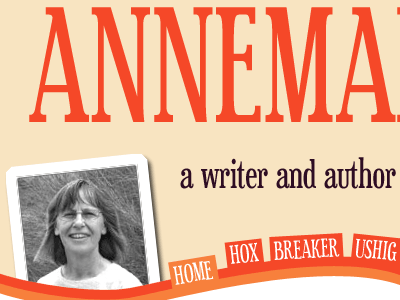 Annemarie Allan | Header author header heading orange photograph