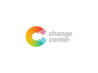 Change Center badge branding channing bailey design hands hug illustration logo vector