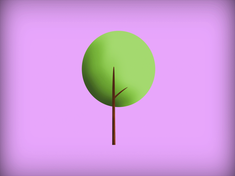 Tree animation 2d animation aftereffets design gif gif animation minimal motion graphics photoshop