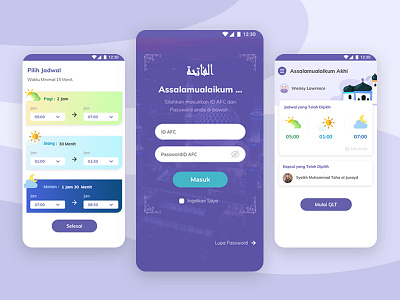 al fatihah Apps apps design design ui uiux