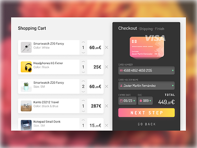 Credit Card Checkout buy card card checkout credit card dailyui dailyui 002 design e commerce figma form illustration interface store ui ux vector