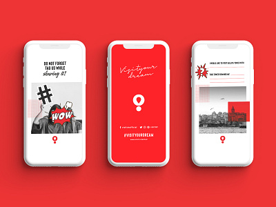 Visit Istanbul Story #02 color colour design instagram instagram stories instagram story iphone 10 iphonex popart red story visit visitist