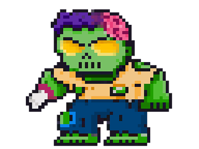 Pixel Art Zombie game pixel art zombie