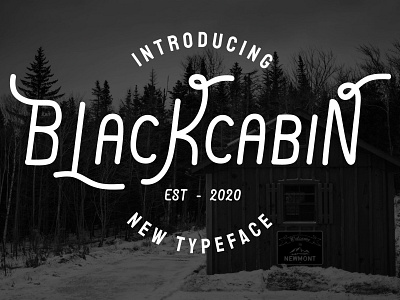 Blackcabin Display Typeface Font aesthetic art calligraphic font font design font family font type fonts hand drawn hand drawn type hand lettered font lettering minimalism minimalist trendy typeface typography vintage