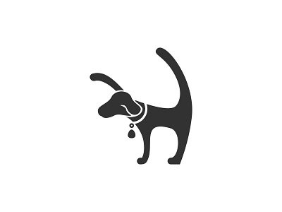 Dog Logo Concept Initial H + Dog