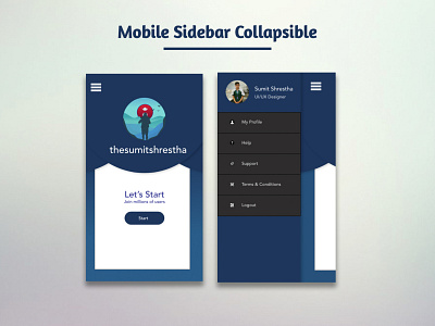 Mobile Sidebar Navigation mobilenavbar