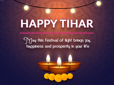 Tihar 2077 - Nepal bhaitika dashainandtihar deepawali diwali festivaloflights happytihar hindu illustration lights nepal nepali tihar tihargreetings vector vhaitika