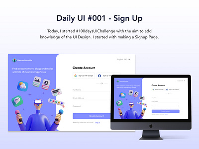 Daily UI #001 - Sign Up