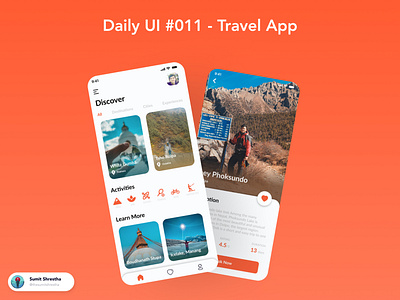 Daily UI #011 - Travel App