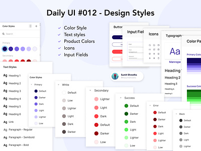 Daily UI #012 - Design Styles
