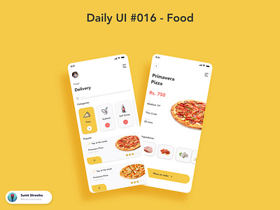 Daily UI #016 - Food