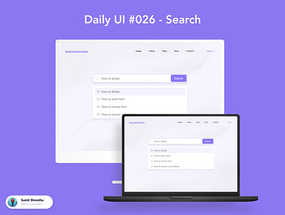 Daily UI #026 - Search day21 ecommercesearch search searching searchs