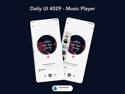 Daily UI #029 - Music Player day28 favourite favouritesongs music musicplayers songs