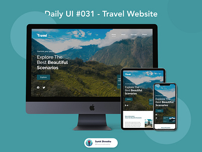 Daily UI #031 - Travel Website