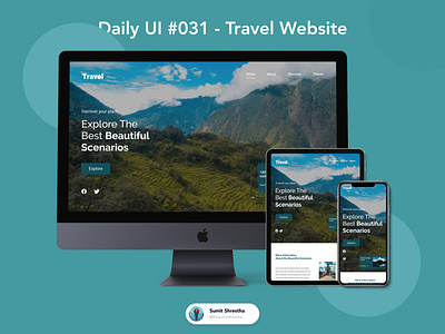 Daily UI #031 - Travel Website