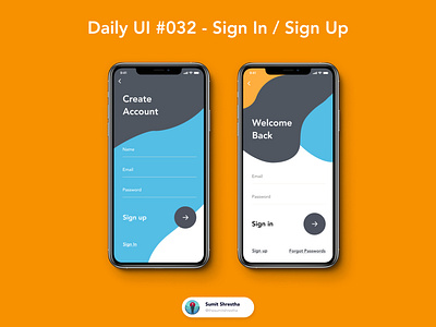 Daily UI #032 - Sign In / Sign Up
