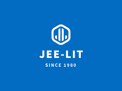 Rebranding of Weighing Machine brand blue brand jeelit logo white